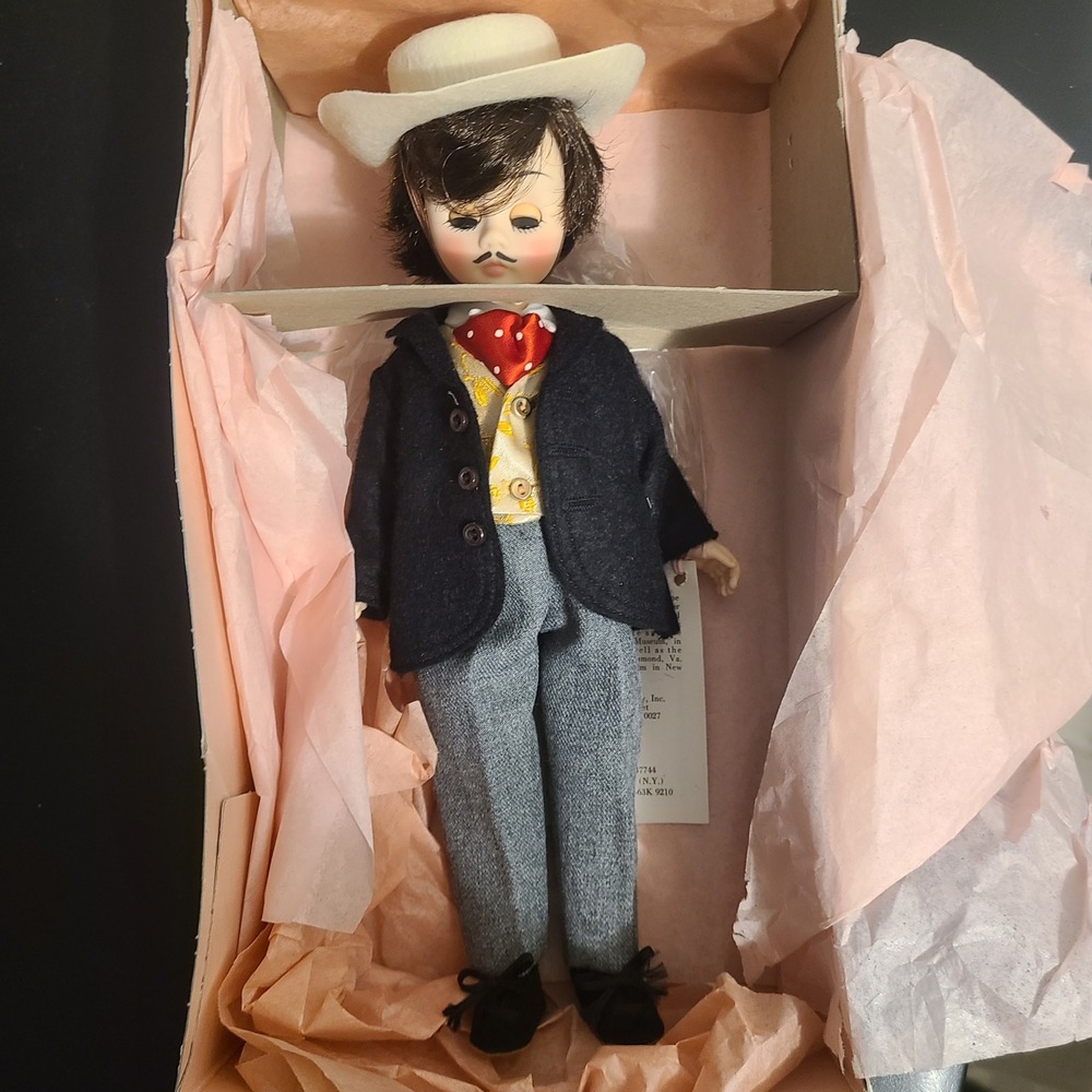 Madame Alexander Rhett Butler Doll Unisex 11in Navy Blue/Grey Vintage